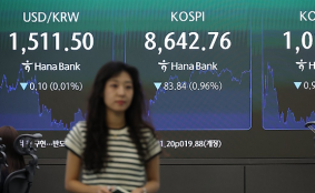 코스피 8640선 후퇴…외국인 4거래일 만에 매도 전환